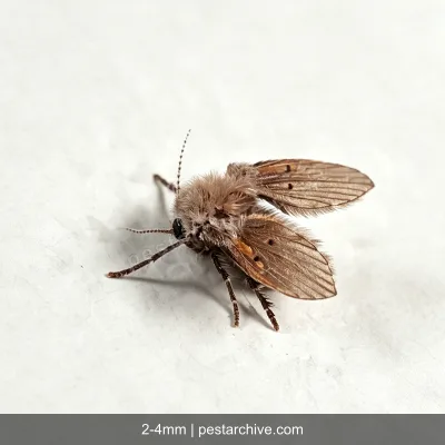 Moscerini degli scarichi (Mosca dei bagni, Moscerino dei tubi) | pestarchive.com
