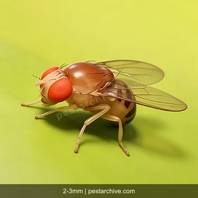 Fruchtfliegen (Essigfliege, Drosophila, Gärfliege, Mostfliege) | pestarchive.com