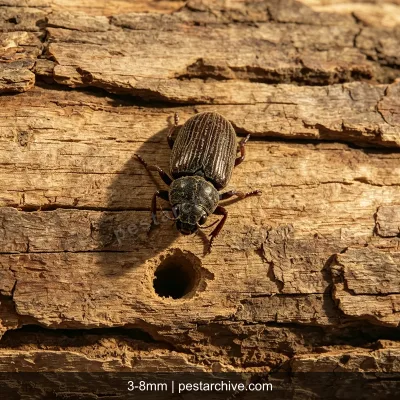 Coleotteri del legno (Tarlo dei mobili, Tarlo comune, Lyctus) | pestarchive.com
