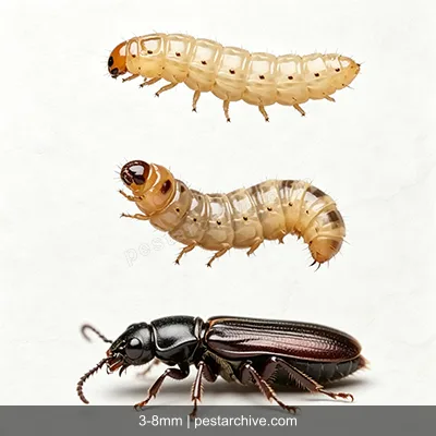 Broca-de-madeira (Caruncho, Cupim de madeira seca, Bicho de madeira) | pestarchive.com