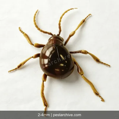 Kugelkäfer (Diebkäfer, Australischer Diebkäfer, Messingkäfer) | pestarchive.com